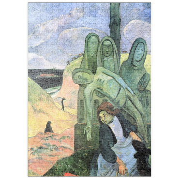 Darstellung des Puzzle Motivs puzzleplate Paul Gauguin's The Green Christ (1889) 500 Puzzle