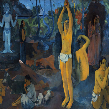 Darstellung des Puzzle Motivs Paul Gauguin's Where Do We Come From? What Are We? Where Are We Going? (1897) 1000 Puzzle 3D Modell