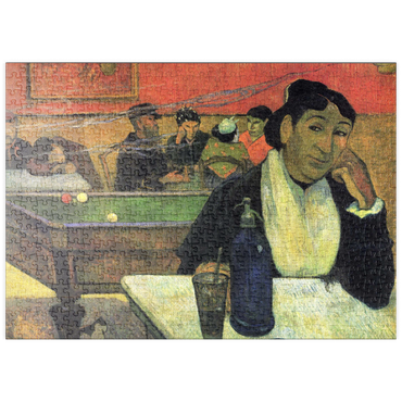 Darstellung des Puzzle Motivs puzzleplate Paul Gauguin's Night café, Arles (1888) 500 Puzzle