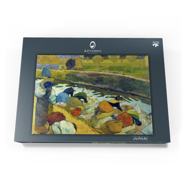 Darstellung des Puzzle Motivs Paul Gauguin's Washerwomen (1888) 500 Puzzle Schachtel Ansicht3