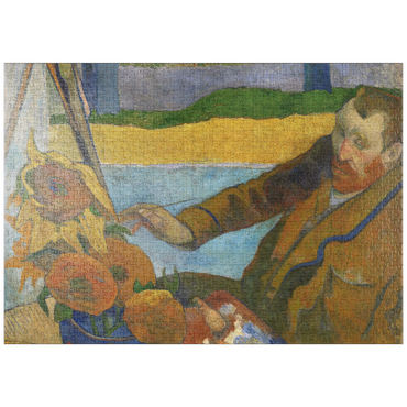 Darstellung des Puzzle Motivs puzzleplate Paul Gauguin's The Painter of Sunflowers (1888) 1000 Puzzle