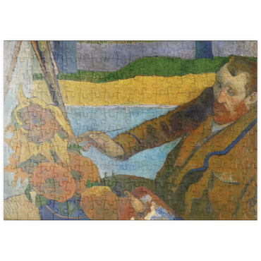 Darstellung des Puzzle Motivs puzzleplate Paul Gauguin's The Painter of Sunflowers (1888) 200 Puzzle