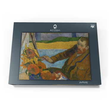 Darstellung des Puzzle Motivs Paul Gauguin's The Painter of Sunflowers (1888) 500 Puzzle Schachtel Ansicht3