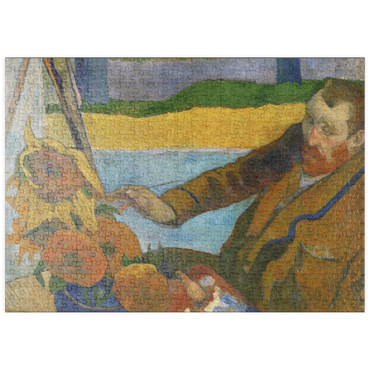 Darstellung des Puzzle Motivs puzzleplate Paul Gauguin's The Painter of Sunflowers (1888) 500 Puzzle