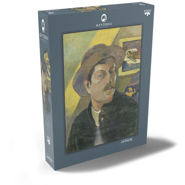 Darstellung des Puzzle Motivs Paul Gauguin's Self-Portrait in a Hat (1893) 1000 Puzzle Schachtel Ansicht2