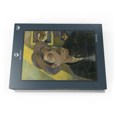 Darstellung des Puzzle Motivs Paul Gauguin's Self-Portrait in a Hat (1893) 1000 Puzzle Schachtel Ansicht3
