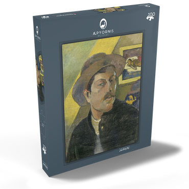 Darstellung des Puzzle Motivs Paul Gauguin's Self-Portrait in a Hat (1893) 100 Puzzle Schachtel Ansicht2