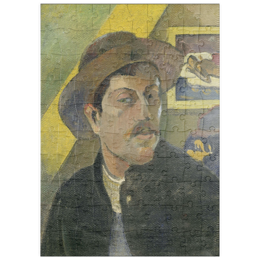Darstellung des Puzzle Motivs puzzleplate Paul Gauguin's Self-Portrait in a Hat (1893) 100 Puzzle