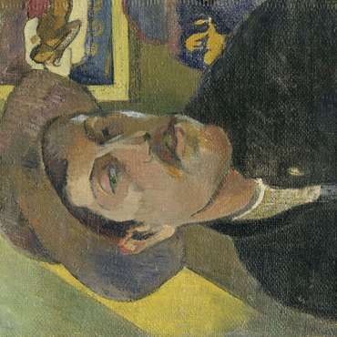 Darstellung des Puzzle Motivs Paul Gauguin's Self-Portrait in a Hat (1893) 100 Puzzle 3D Modell