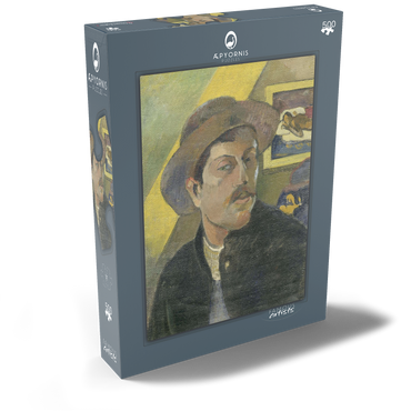 Darstellung des Puzzle Motivs Paul Gauguin's Self-Portrait in a Hat (1893) 500 Puzzle Schachtel Ansicht2