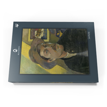 Darstellung des Puzzle Motivs Paul Gauguin's Self-Portrait in a Hat (1893) 500 Puzzle Schachtel Ansicht3