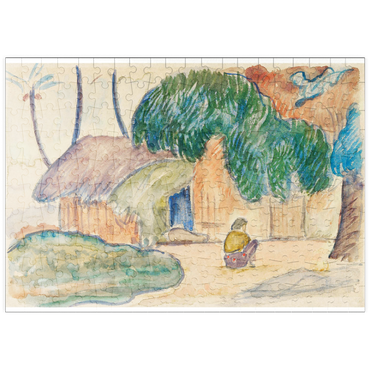 Darstellung des Puzzle Motivs puzzleplate Tahitian Hut (ca. 1891–1893) by Paul Gauguin 200 Puzzle
