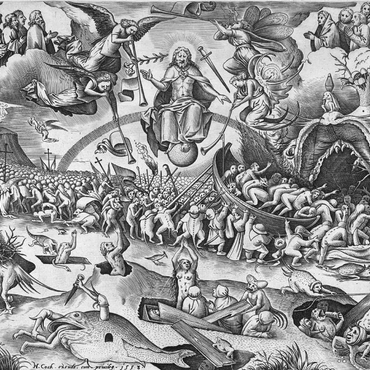 Darstellung des Puzzle Motivs Last Judgement, 1558, by Pieter Bruegel the Elder 1000 Puzzle 3D Modell