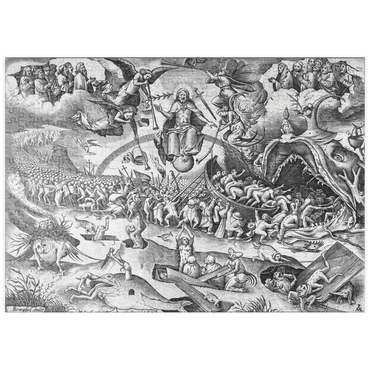 Darstellung des Puzzle Motivs puzzleplate Last Judgement, 1558, by Pieter Bruegel the Elder 500 Puzzle