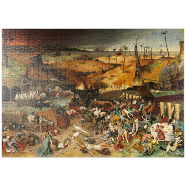 Darstellung des Puzzle Motivs puzzleplate The Triumph of Death, 1563, by Pieter Bruegel the Elder 1000 Puzzle