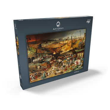 Darstellung des Puzzle Motivs The Triumph of Death, 1563, by Pieter Bruegel the Elder 100 Puzzle Schachtel Ansicht2