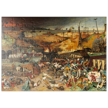 Darstellung des Puzzle Motivs puzzleplate The Triumph of Death, 1563, by Pieter Bruegel the Elder 100 Puzzle