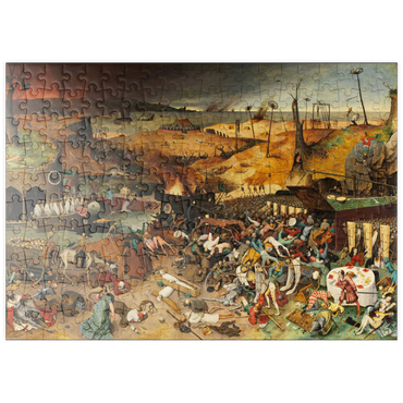 Darstellung des Puzzle Motivs puzzleplate The Triumph of Death, 1563, by Pieter Bruegel the Elder 200 Puzzle