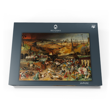 Darstellung des Puzzle Motivs The Triumph of Death, 1563, by Pieter Bruegel the Elder 500 Puzzle Schachtel Ansicht3