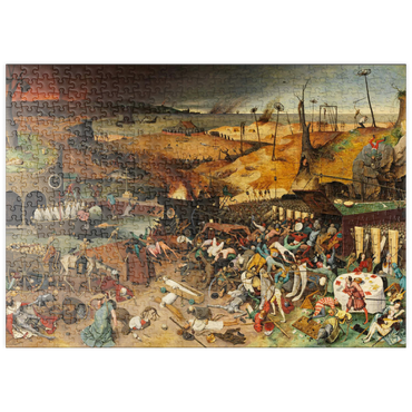 Darstellung des Puzzle Motivs puzzleplate The Triumph of Death, 1563, by Pieter Bruegel the Elder 500 Puzzle