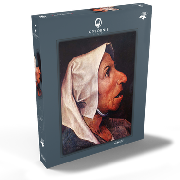 Darstellung des Puzzle Motivs Portrait of an Old Woman, 1563, by Pieter Bruegel the Elder 100 Puzzle Schachtel Ansicht2