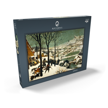 Darstellung des Puzzle Motivs Hunters in the Snow, 1565, by Pieter Bruegel the Elder 200 Puzzle Schachtel Ansicht2