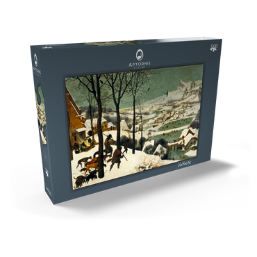 Darstellung des Puzzle Motivs Hunters in the Snow, 1565, by Pieter Bruegel the Elder 500 Puzzle Schachtel Ansicht2
