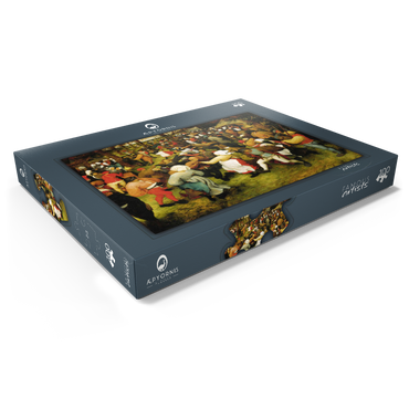 Darstellung des Puzzle Motivs The Wedding Dance in the open air, 1566, by Pieter Bruegel the Elder 100 Puzzle Schachtel Ansicht1