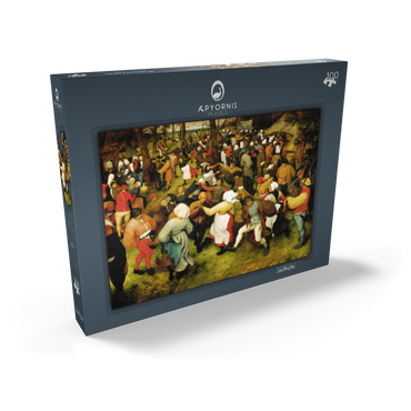 Darstellung des Puzzle Motivs The Wedding Dance in the open air, 1566, by Pieter Bruegel the Elder 100 Puzzle Schachtel Ansicht2