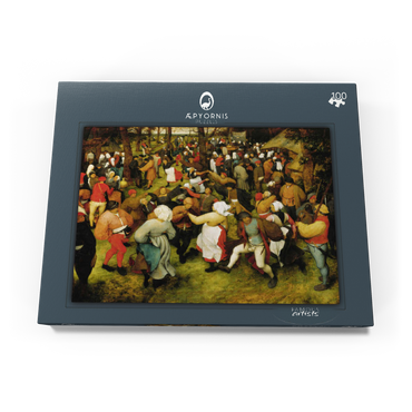 Darstellung des Puzzle Motivs The Wedding Dance in the open air, 1566, by Pieter Bruegel the Elder 100 Puzzle Schachtel Ansicht3