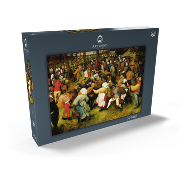 Darstellung des Puzzle Motivs The Wedding Dance in the open air, 1566, by Pieter Bruegel the Elder 500 Puzzle Schachtel Ansicht2
