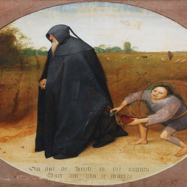Darstellung des Puzzle Motivs Misanthrope, 1568, by Pieter Bruegel the Elder 200 Puzzle 3D Modell