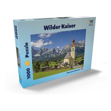 Darstellung des Puzzle Motivs Wilder Kaiser 1000 Puzzle Schachtel Ansicht2
