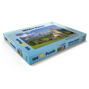 Darstellung des Puzzle Motivs Wilder Kaiser 100 Puzzle Schachtel Ansicht1
