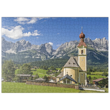 Darstellung des Puzzle Motivs puzzleplate Wilder Kaiser 500 Puzzle