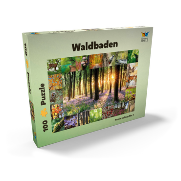 Darstellung des Puzzle Motivs Waldbaden - Collage No. 1 100 Puzzle Schachtel Ansicht2