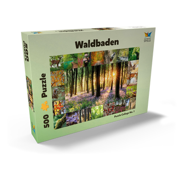 Darstellung des Puzzle Motivs Waldbaden - Collage No. 1 500 Puzzle Schachtel Ansicht2