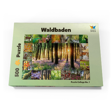 Darstellung des Puzzle Motivs Waldbaden - Collage No. 1 500 Puzzle Schachtel Ansicht3