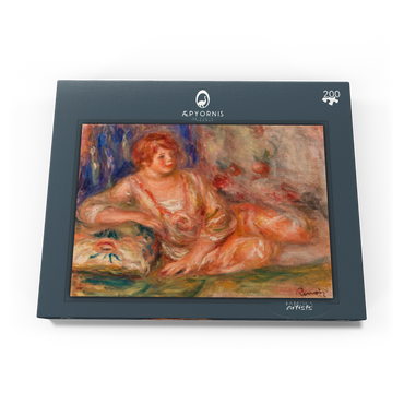 Darstellung des Puzzle Motivs Andrée in Pink, Reclining (Andrée en rose étendue) (1918) by Pierre-Auguste Renoir 200 Puzzle Schachtel Ansicht3