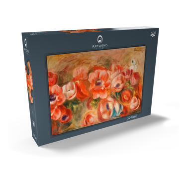 Darstellung des Puzzle Motivs Anemones (Anémones) (1912) by Pierre-Auguste Renoir 500 Puzzle Schachtel Ansicht2