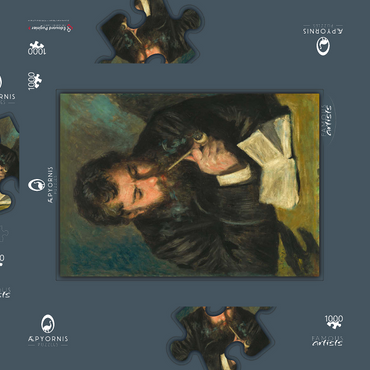 Darstellung des Puzzle Motivs Auguste Renoir (1872) by Claude Monet 1000 Puzzle Schachtel 3D Modell