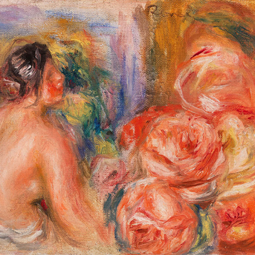 Darstellung des Puzzle Motivs Roses and Small Nude (Roses et petit nu) (1916) by Pierre-Auguste Renoir 500 Puzzle 3D Modell