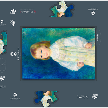 Darstellung des Puzzle Motivs Lucie Berard (Child in White) (1883) by Pierre-Auguste Renoir 100 Puzzle Schachtel 3D Modell