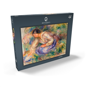 Darstellung des Puzzle Motivs Woman in Blue Skirt (Femme en jupe bleue) (1917) by Pierre-Auguste Renoir 200 Puzzle Schachtel Ansicht2