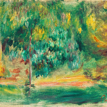 Darstellung des Puzzle Motivs Paysage (1900) by Pierre-Auguste Renoir 100 Puzzle 3D Modell