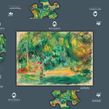 Darstellung des Puzzle Motivs Paysage (1900) by Pierre-Auguste Renoir 500 Puzzle Schachtel 3D Modell