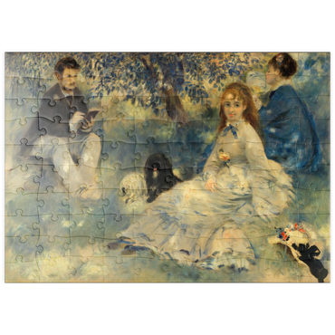 Darstellung des Puzzle Motivs puzzleplate Henriot Family (La Famille Henriot) (1875) by Pierre-Auguste Renoir 100 Puzzle