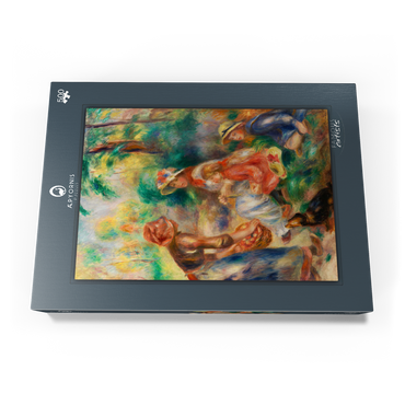 Darstellung des Puzzle Motivs Apple Vendor (La Marchande de pommes) (1890) by Pierre-Auguste Renoir 500 Puzzle Schachtel Ansicht3