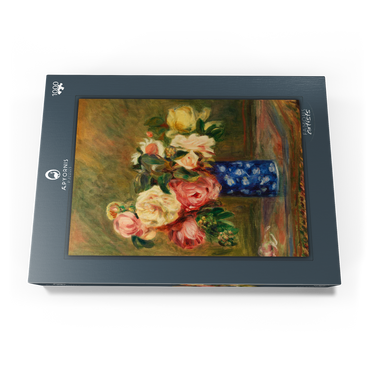 Darstellung des Puzzle Motivs Bouquet of Roses (Le Bouquet de roses) (1882) by Pierre-Auguste Renoir 1000 Puzzle Schachtel Ansicht3