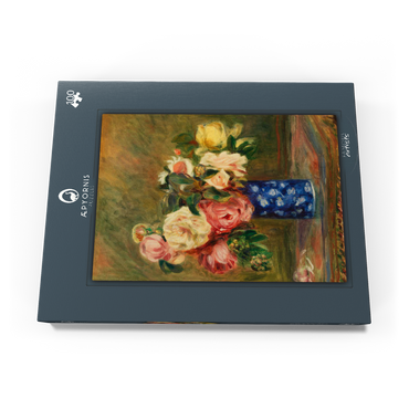 Darstellung des Puzzle Motivs Bouquet of Roses (Le Bouquet de roses) (1882) by Pierre-Auguste Renoir 100 Puzzle Schachtel Ansicht3